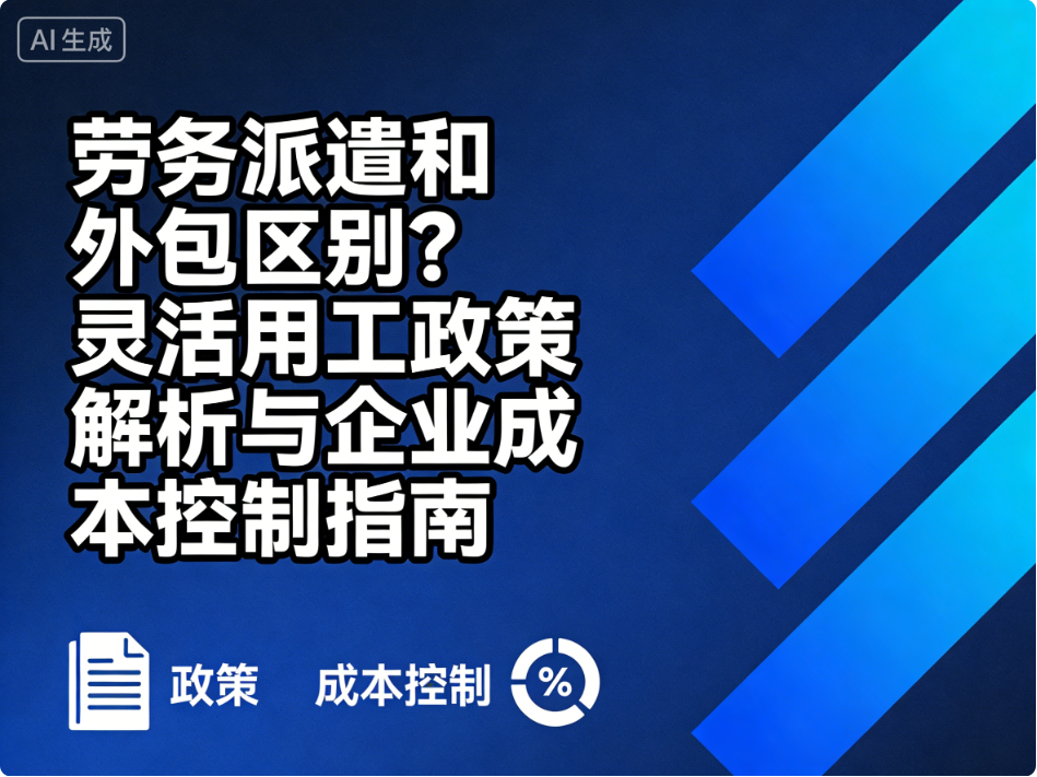 勞務(wù)派遣和外包區(qū)別？靈活用工政策解析與企業(yè)成本控制指南