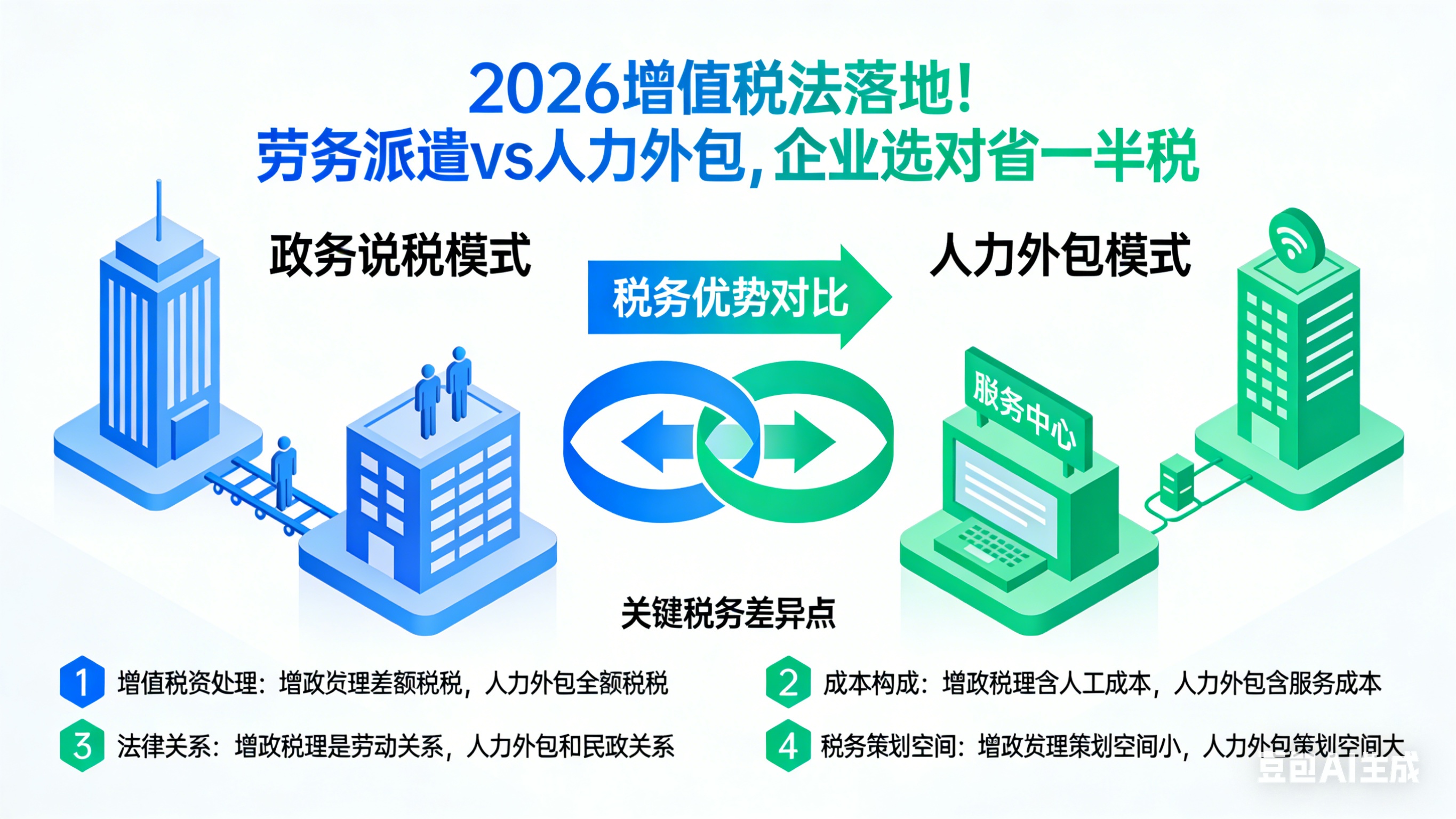 2026增值稅法落地！勞務(wù)派遣vs人力外包，企業(yè)選對(duì)省一半稅