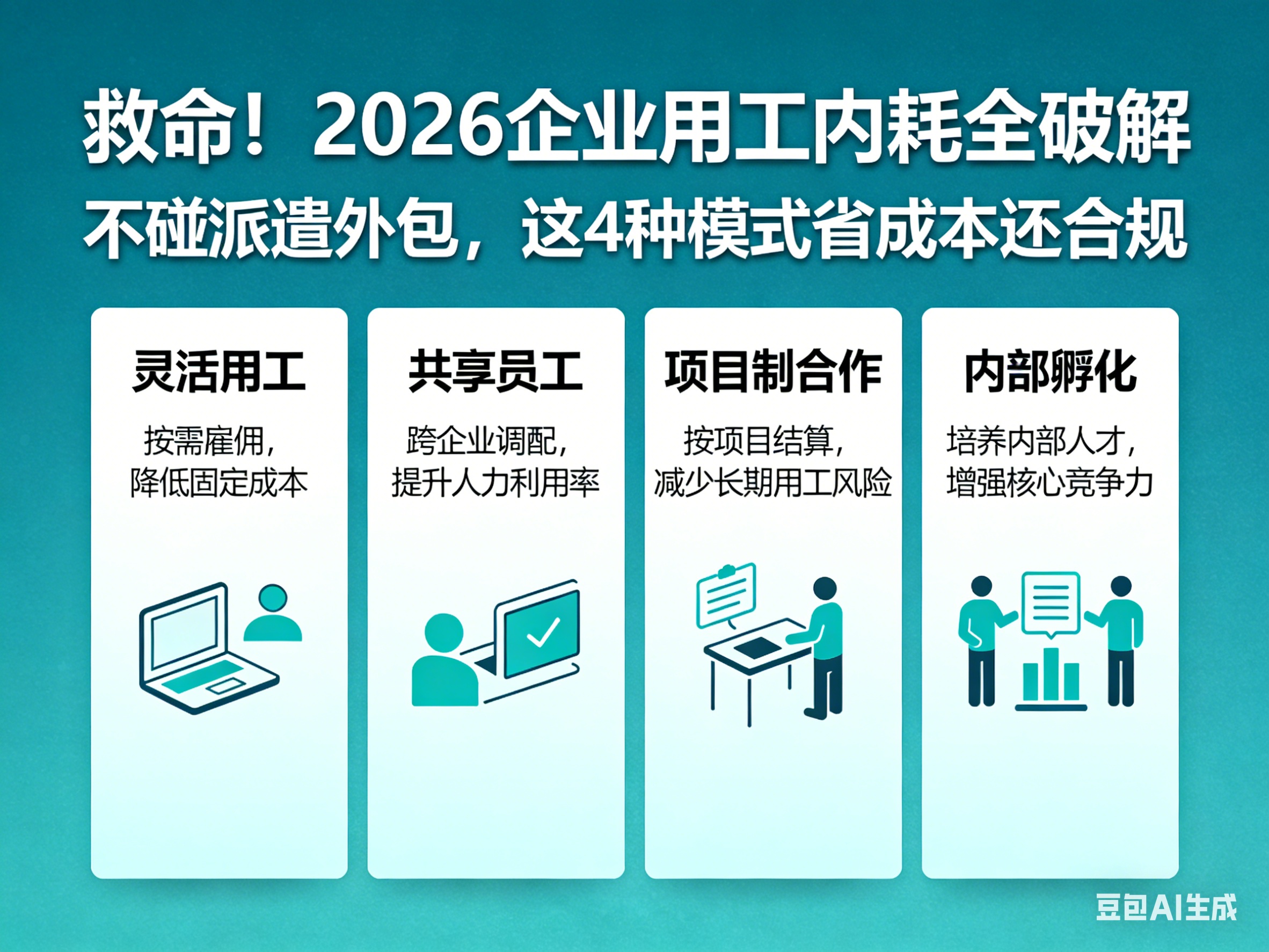 救命！2026企業用工內耗全破解｜不碰派遣外包，這4種模式省成本還合規