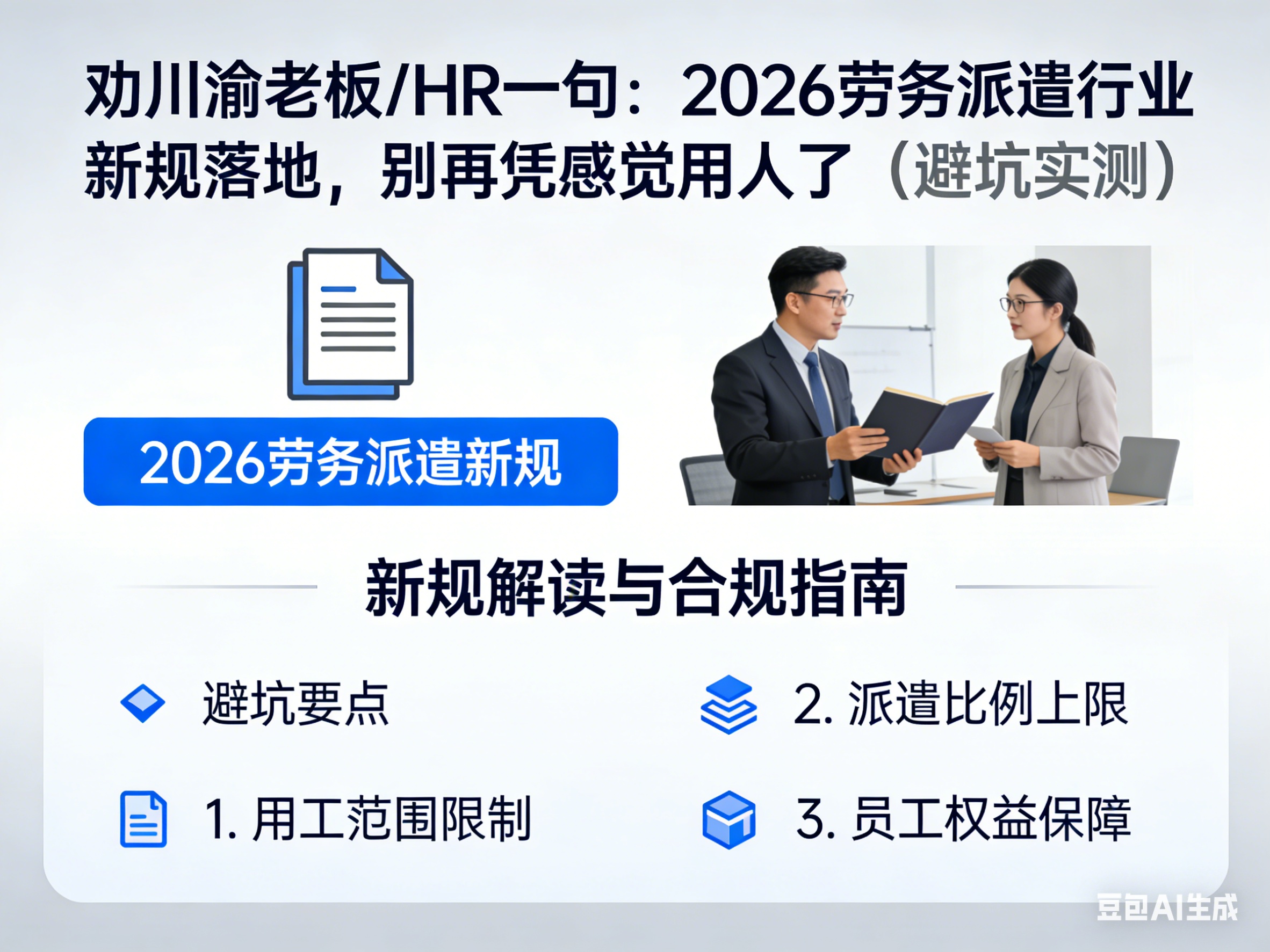 勸川渝老板/HR一句：2026勞務派遣行業新規落地，別再憑感覺用人了（避坑實測）