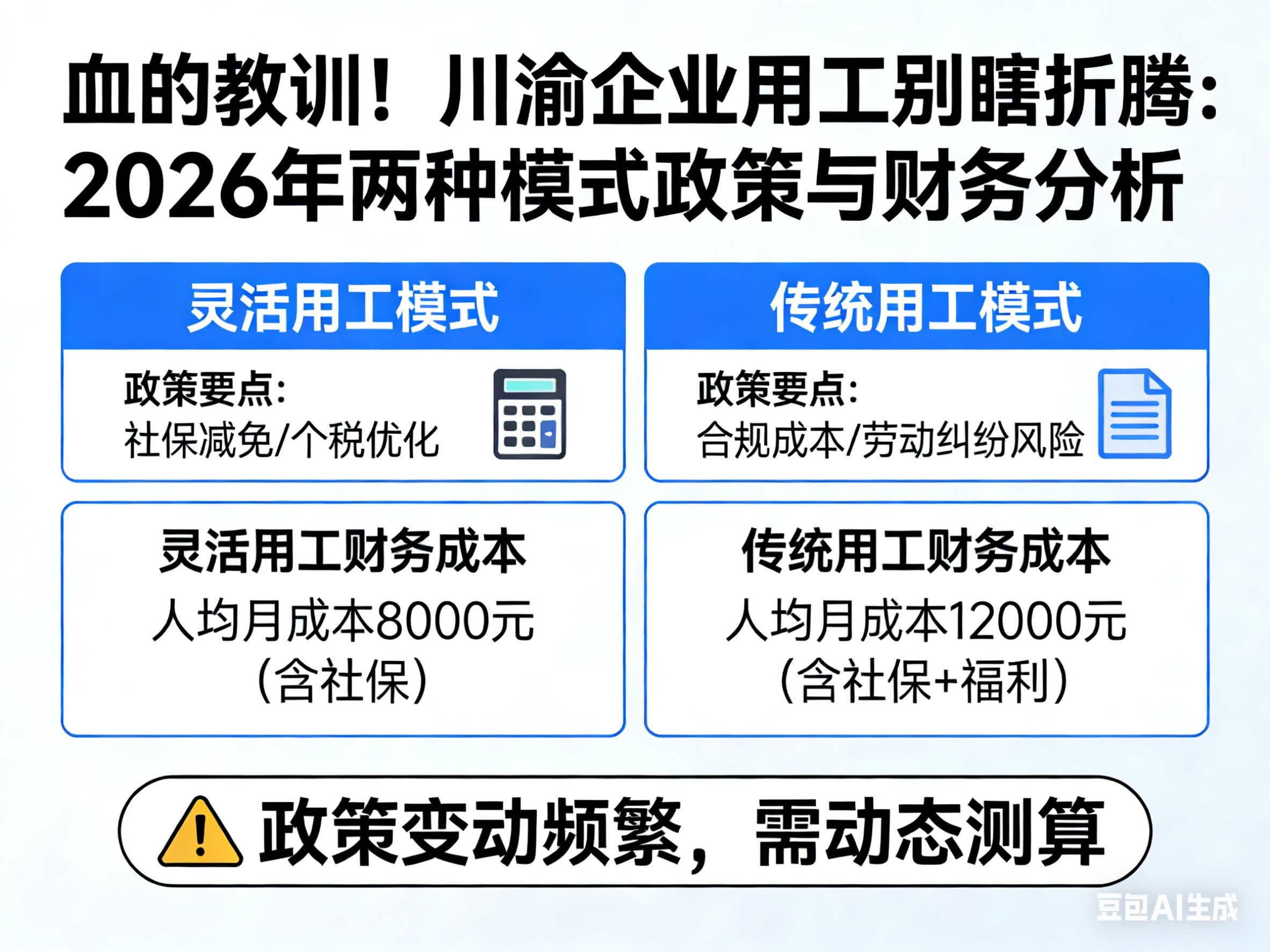 血的教訓！川渝企業用工別瞎折騰，2026年這兩種模式，政策和財務都得算明白