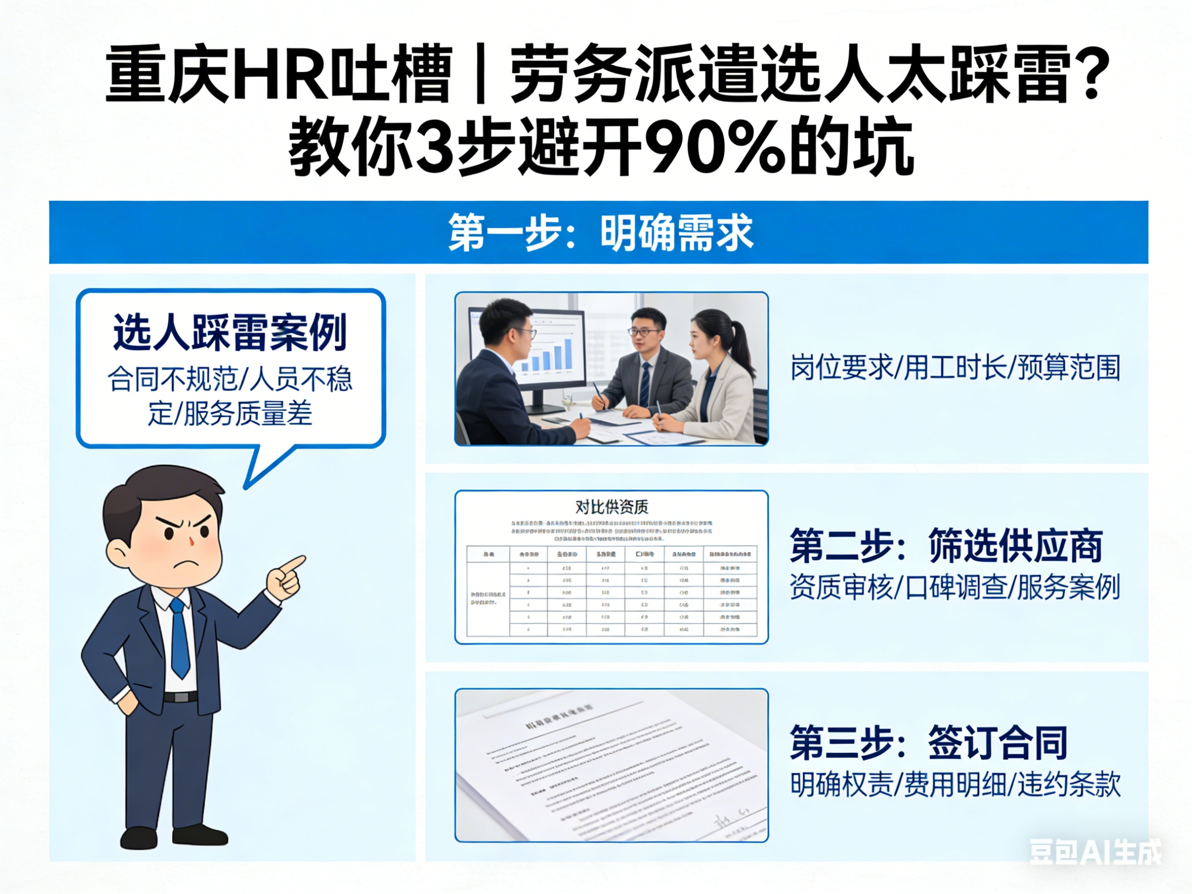 重慶HR吐槽｜勞務派遣選人太踩雷？教你3步避開90%的坑