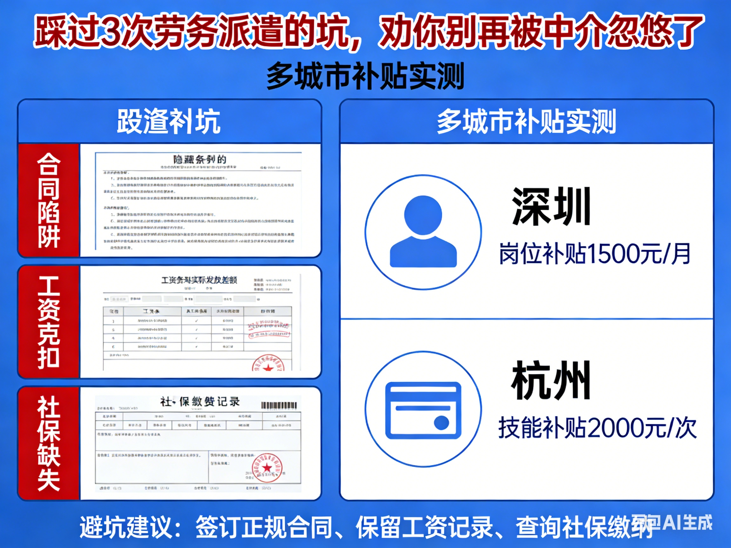 踩過3次勞務(wù)派遣的坑，勸你別再被中介忽悠了｜多城市補(bǔ)貼實測